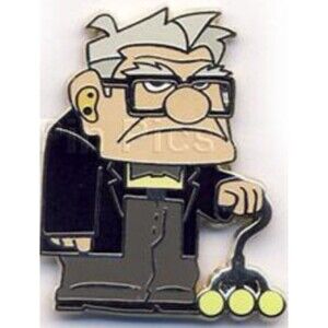 Disney Pin 73660 Up‎ DVD Blu-ray RETIRED Release Carl Old Man Pixar Gold Finish